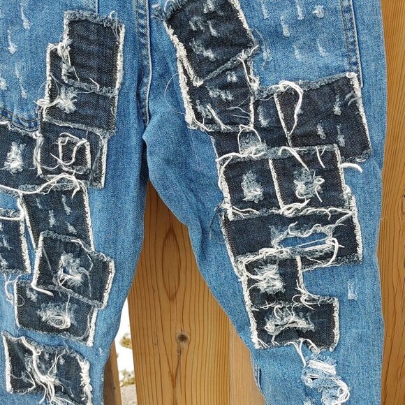 WILD CHEAP MONDAY Patchwork Denim Jeans 29/34 - Picture 8 of 8